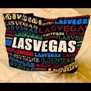 Bovano Colorful “Las Vegas” Zip Up M/L Tote Bag EVC